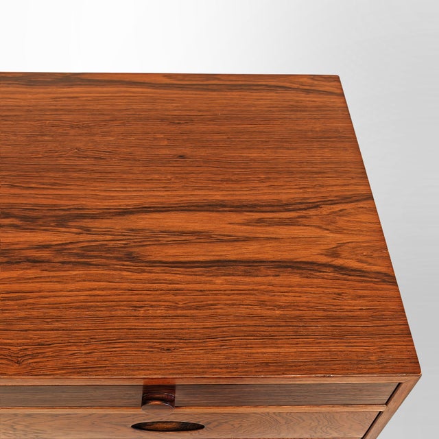 Brown Wooden Buffet Chest of Drawers by G. Frattini for Bernini, 1950s For Sale - Image 8 of 18