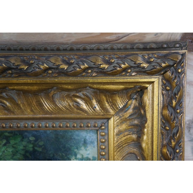 Late 20th Century Song of the Angels Painting After Adolphe William Bouguereau Framed 46" For Sale - Image 9 of 11