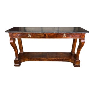 Circa 1830 Louis Philippe Mahogany Console For Sale