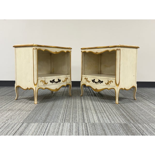 John Widdicomb "Classic" French Provincial Nightstand ~ a Pair For Sale - Image 9 of 11