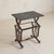 French Art Deco Wrought Iron + Black Fossil Marble Occasional Table, 1940s For Sale - Image 11 of 11