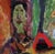 Abstract Expressionism Mid Century Abstract Expressionist Guitarist Figurative by Norman Rubington For Sale - Image 3 of 8