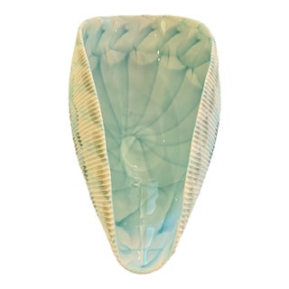 Large Yalos Murano Centerpiece Shell Bowl For Sale