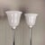 Glass Vintage Floor Lamps with Marble Base, Chromed Plated Stem and White Glass Diffuser in the Style of Venini, 1970s, Set of 2 For Sale - Image 7 of 8