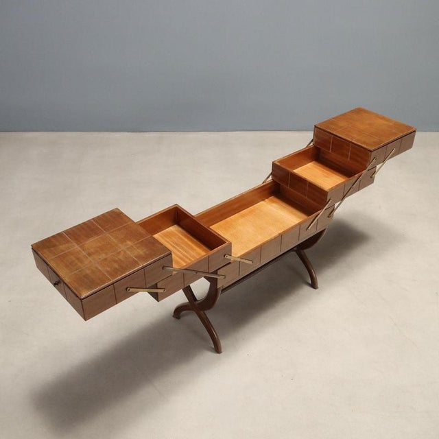 Vintage Italian Sewing Box, 1950s For Sale - Image 3 of 10