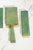 Green Art Deco Antique Shagreen Dresser Set 5-Piece Vanity Grooming Brush Set For Sale - Image 8 of 18