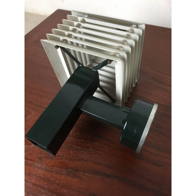 Metal Green Wall Light attributed to Hans-Agne Jakobsson for Markaryd, Sweden, 1960s For Sale - Image 7 of 10