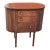 Early 20th C. Martha Washington Walnut and Mahogany Sewing Cabinet Side Table For Sale