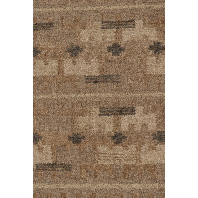 Contemporary Scandinavian Style Geometric Wool Rug, by Rug & Kilim, India For Sale In New York - Image 6 of 10
