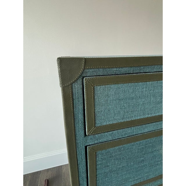 21st Century Bespoke Dresser Textured Finish With Leather Accents by Made Goods For Sale - Image 13 of 16