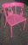 Salterini Neon Pink Wrought Iron Table and 4 Klismos Chairs - 5 Pieces, Unmarked For Sale - Image 11 of 13