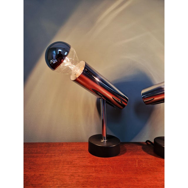 Tubular Chromed Metal Articulated Wall Lights by Staff Leuchten, Germany, 1970, Set of 2 For Sale - Image 13 of 18