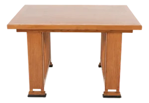Oak Art Deco Modernist Writing Table or Dining Table from Architect Caspers, 1920s