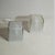 Glass Cube-Shaped Table Lamp in Satin Glass, 1970s For Sale - Image 7 of 7