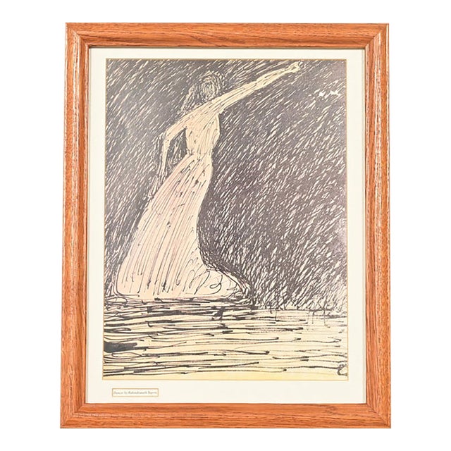 Original "Dancer" Framed Print by Rabindranath Tagore For Sale
