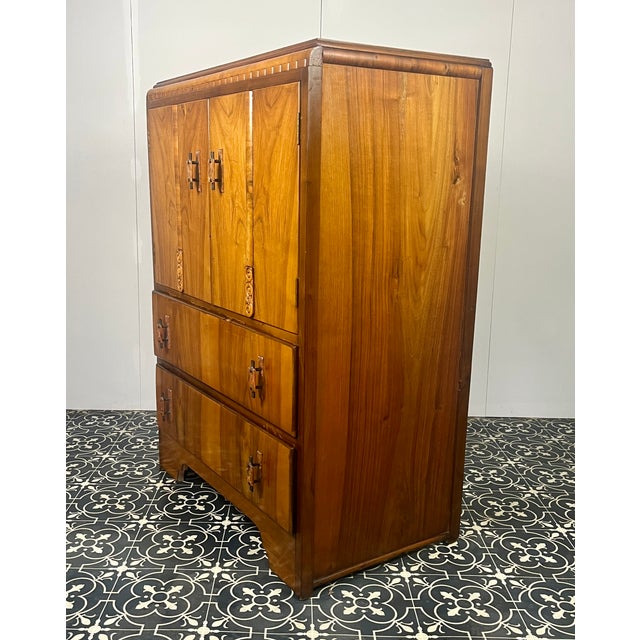 Brown Art Deco Cocktail Cabinet, 1930s For Sale - Image 8 of 13