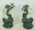 Chinoiserie Monkey Figurine Resin Candle Holders Green and Pink a Pair For Sale In Palm Springs - Image 6 of 12