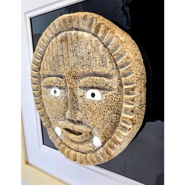 Bone John “Boy” Weyiouanna Inupiat Whale Bone “Sun Face” Sculpture – Shishmaref, Alaska For Sale - Image 7 of 11