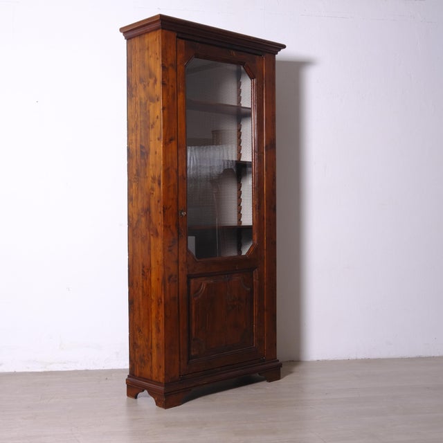 Antique Wooden Display Cabinet Bookcase, Italy, Late 18th Century For Sale - Image 14 of 18