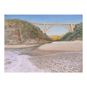 'Bixby Bridge, Big Surreal #1' by David R. A. Watson, 2023, Santa Cruz, Big Sur, California Hwy 1, Carmel