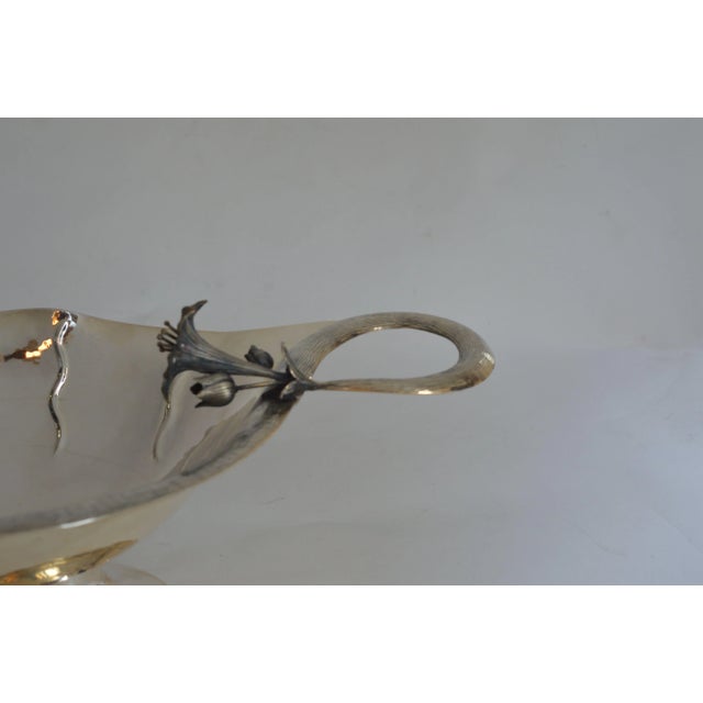 Metal Set of Two Damar 925 Silver Bowls in the Style of Georg Jensen For Sale - Image 7 of 11