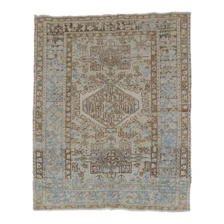 Early 20th Century Square Karadja Heriz Rug - 3'7" x 4'4" For Sale