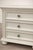 Vintage Painted Three-Drawer Nightstand With Turned Feet For Sale In Los Angeles - Image 6 of 6