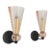 Mid 20th Century Mid-Century Modern Pink Sconces Murano Glass Wall Lights Attributed to Barovier & Toso - Pair For Sale