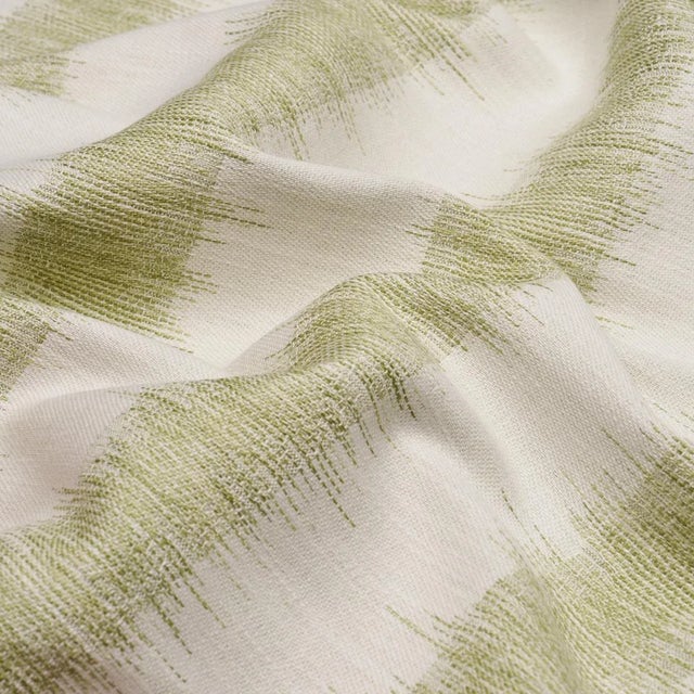 2020s SAMPLE - Schumacher Attleboro Ikat Fabric In Leaf For Sale - Image 5 of 5