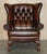 Claw & Ball Feet Chesterfield Tufted Brown Leather Wingback Armchairs, 1950s, Set of 2 For Sale - Image 16 of 18