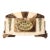 Art Deco Mantlepiece Clock in Tessellated Ice Sugar & Cream Onyx W/ Gilt Bronze For Sale