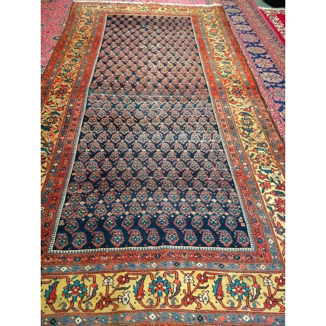 "This exceptional 19th century Persian Malayer gallery rug is a finely hand-knotted example of Western Persian...