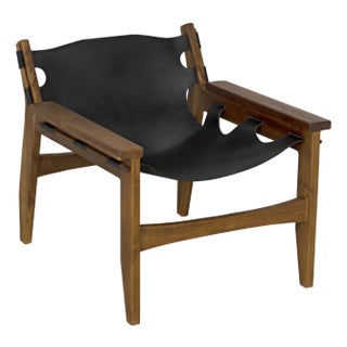 NOIR Nomo Chair, Teak with Leather For Sale