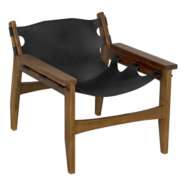 NOIR Nomo Chair, Teak with Leather For Sale