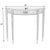Traditional Chester 36 in. W Demilune Wood Console Table, Olive Ash For Sale - Image 3 of 6