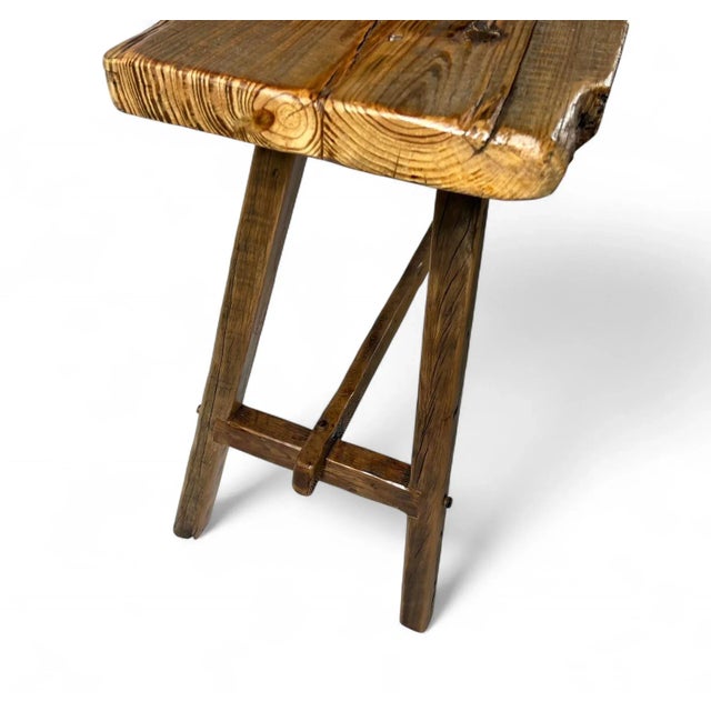 54" - Farmhouse Reclaimed Wood Console Bucket Table For Sale - Image 9 of 12