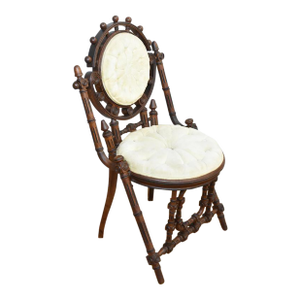Late 19th Century Hunzinger Walnut Side Chair, Outstanding Museum Quality