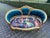1980 French Louis XVI Blue Velvet Gilt Beech Settee For Sale - Image 14 of 15