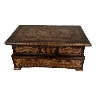 Antique Musical Jewelry Box, 1890s For Sale