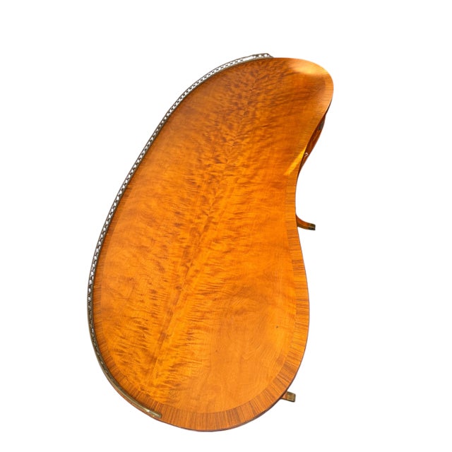 French Satinwood Writing Table / Desk Magnificent French handmade desk of outstanding quality and design from the Louis...