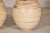 Cream Late 20th Century Large Artisan Ceramic Floor Vases with Cream and Brown Swirled Glaze (Sold Each) For Sale - Image 8 of 18