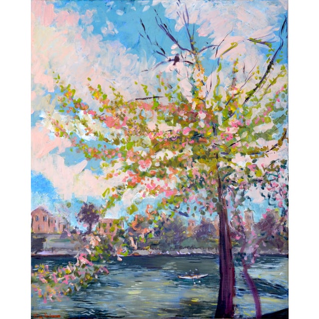 Linda Clerget, The Song of the Bird, Acrylic For Sale - Image 6 of 6