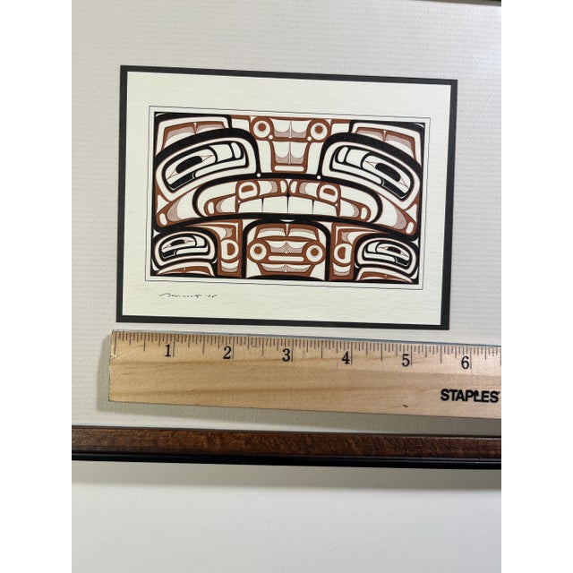 1990s 1990s Original J.D. Beckowitz "Tsimshian Bear" Seattle Graphic Society Signed Print, Framed For Sale - Image 5 of 8