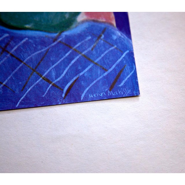 Modern Henri Matisse Limited Edition Signed “Blue Odalisque" Lithograph W/Frame For Sale - Image 3 of 8