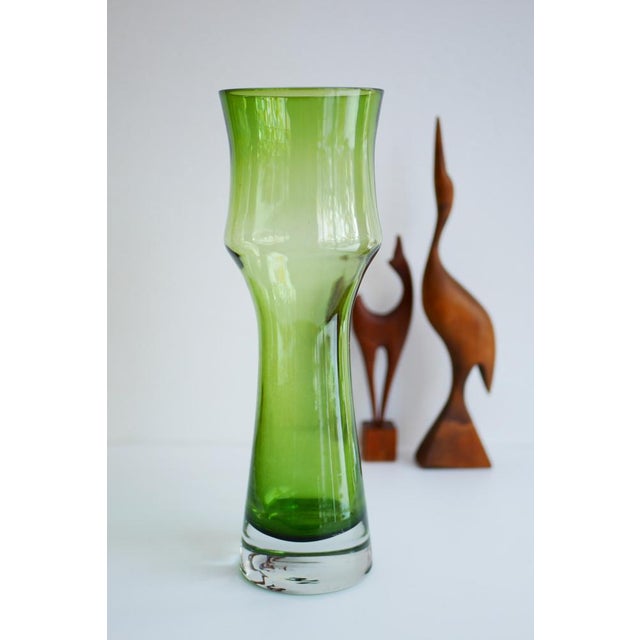 Mid-Century Modern Glass Vase by Bo Borgström for Åseda For Sale - Image 4 of 10
