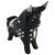 1960s Mid-Century Carved Wood and Silver Taurus Bull Sculpture For Sale