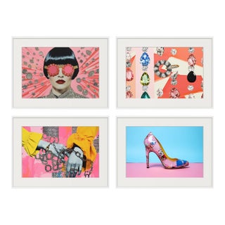# Set of 4 - 36" X 24" - Unframed Limited Edition Photograph Prints - 'Girls & Diamonds'' - Fashion Series'#1 For Sale