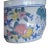Vintage Chinoiserie Porcelain Orchid Cachepot Fishbowl Planter For Sale In Charlotte - Image 6 of 7