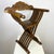 Antique Savonarola Chair in Carved Wood, in Very Good conditions. Designed 1920 to 1949