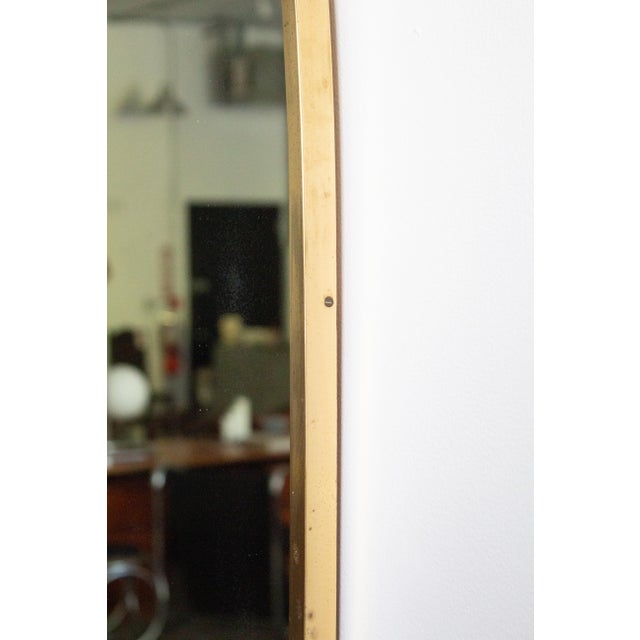 Gio Ponti Brass Cathedral Arch Mirror, Italy 1950s For Sale - Image 4 of 7